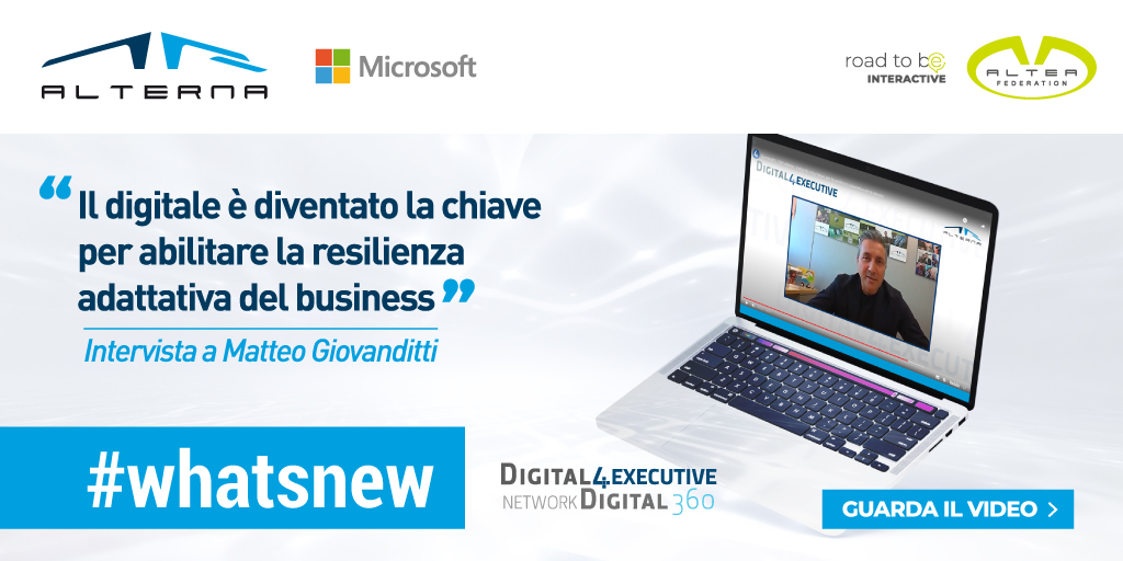 🎬 #videointerview► tinyurl.com/594e7fue
<a href="/Digital4_biz/">DIGITAL4</a> intervista il nostro CEO Giovanditti <a href="/matteogi/">Matteo Giovanditti</a> "𝗔𝘃𝗲𝗿𝗲 𝘂𝗻𝗮 𝗴𝗿𝗮𝗻𝗱𝗲 𝗳𝗶𝗱𝘂𝗰𝗶𝗮 𝗻𝗲𝗹𝗹𝗮 𝘁𝗲𝗰𝗻𝗼𝗹𝗼𝗴𝗶𝗮 è 𝗶𝗺𝗽𝗼𝗿𝘁𝗮𝗻𝘁𝗲 per sostenere un allineamento adattativo al proprio modello di business"