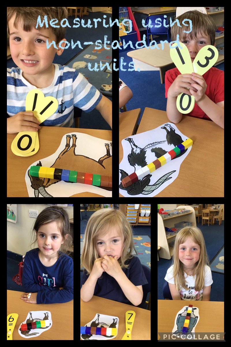 PrattCelyn's tweet image. Measuring the Billy Goats Gruff using cubes and finding the number on a number fan. Learning lots of new vocabulary: accurately, length and height. #multitasking #earlyyearsnumeracy #ambitiouscapablelearners @SychdynSchool