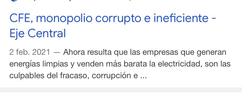 luispazos1's tweet photo. Costo del megawatt hora en empresas privadas con energía limpia es de 401 pesos, mientras en el monopolio estatal, CFE, es de 1413, 3,5 veces más caro, por ello obstaculiza CFE a empresas privadas. https://t.co/BD7DiaWi8u