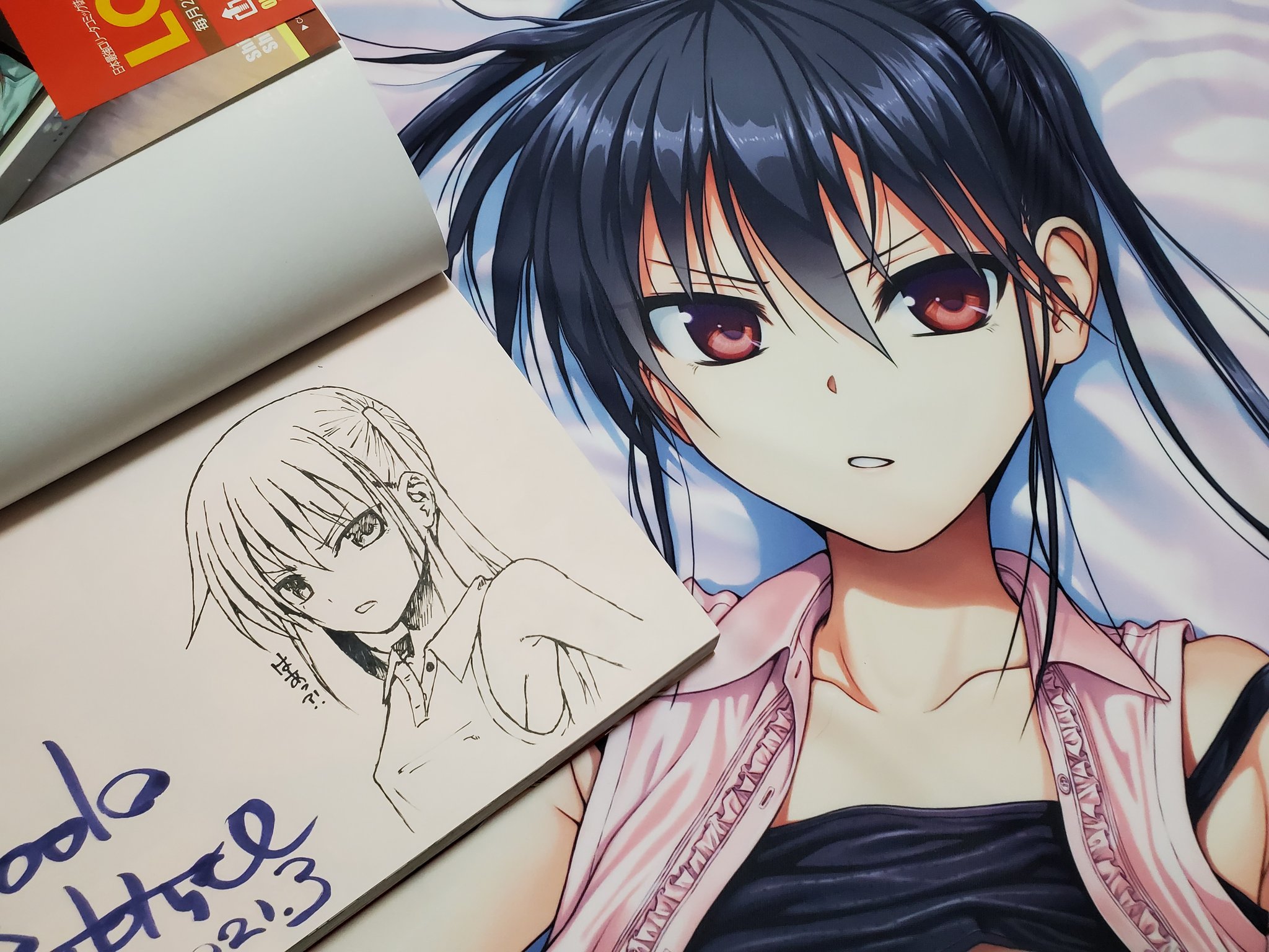 ケロQ 枕　イラストレーター　籠目先生　基4先生サインミニ色紙 人気ブランドからコーディネートを探す ケロQ 枕