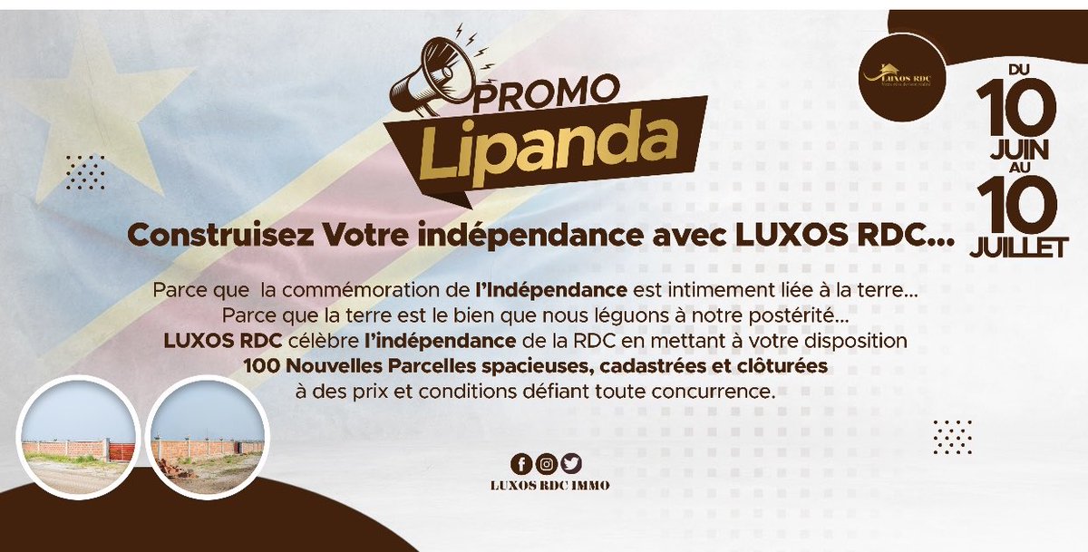 LUXOSRDCIMMO's tweet photo. Luxos Rdc, votre rêve devient réalité ! 

#luxosrdc#nousconstruisonspourvous#maluku#citedesmerveilles https://t.co/nqWvx70JJw