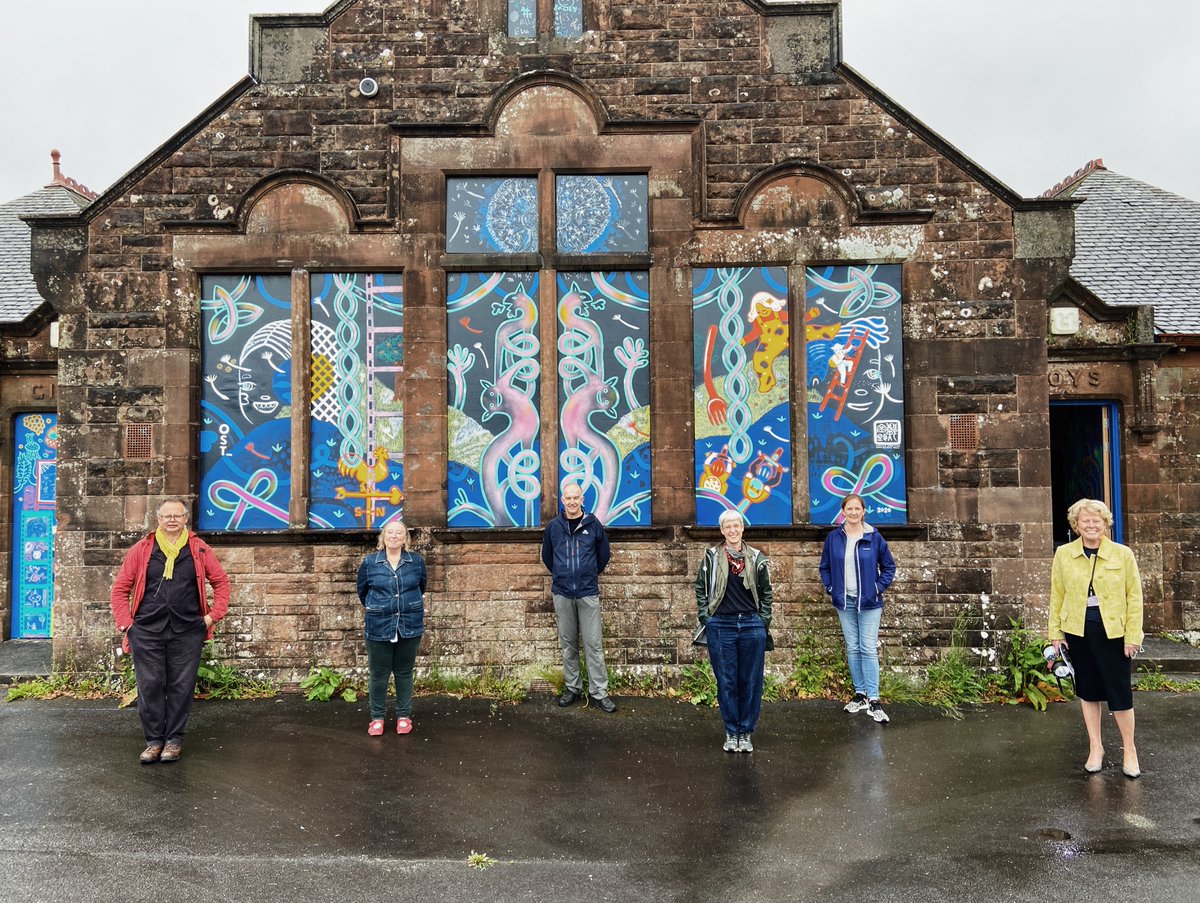 Despite the rain, it was wonderful to share our communities vision for the Old School Thornhill with @dgcouncil Interim CEO @FionaBLees 

#dumfriesandgalloway #oldschoolthornhill #thethornhillcollective #thornhill #ost #oldschool #scotland #scottishcharity #creativescotland