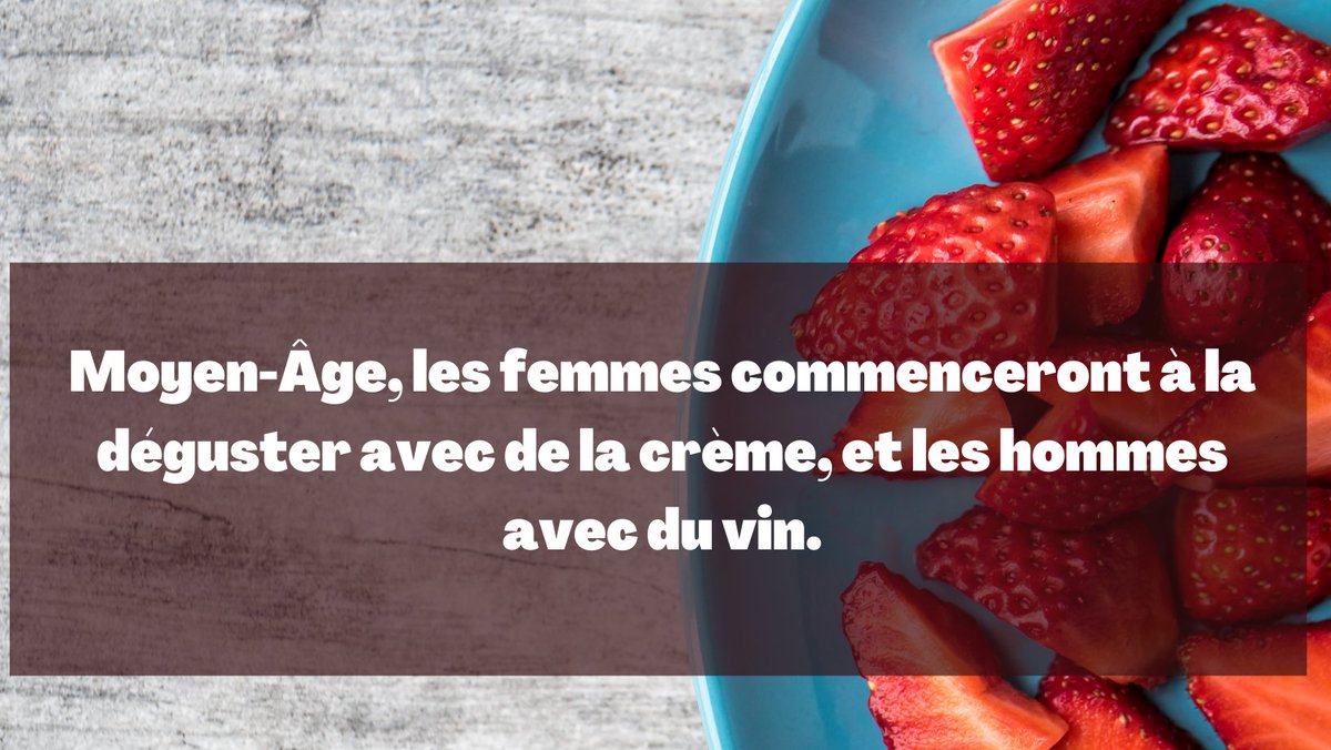 #LeSaviezVous 
Au moyen-âge, la consommation de la fraise était très genrée.
Et vous, vous le consommez comment ?
#logement 
#jeudiphoto 
#JeudiConfession 
#Eclipse2021