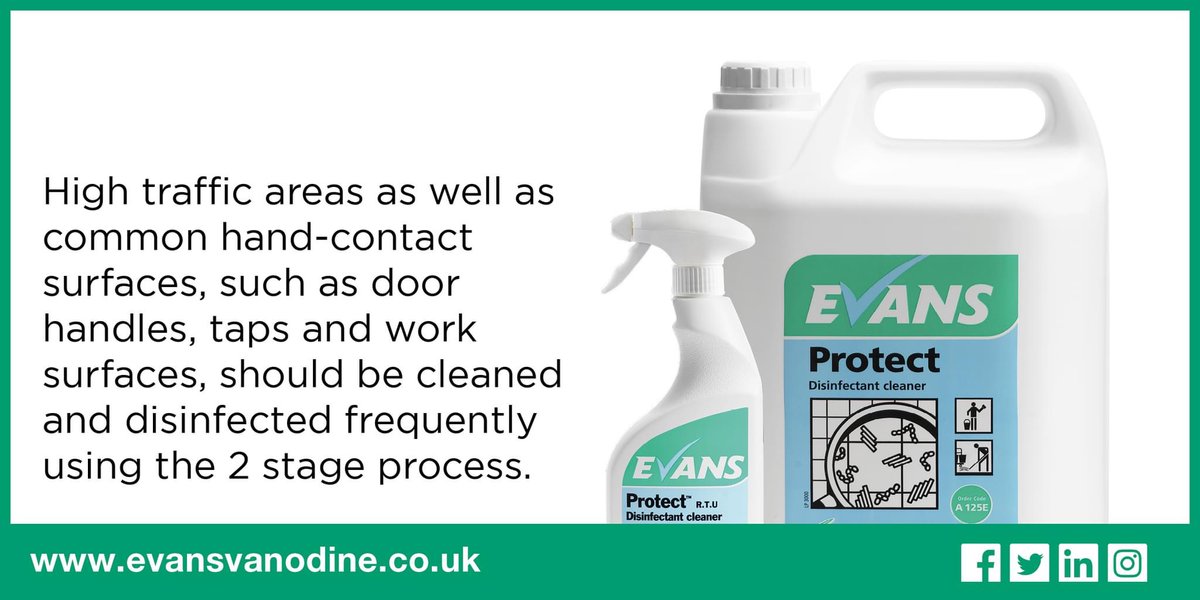evansvanodine's tweet photo. Do you know what the 2 stage cleaning and disinfection process is?
Find out on the NEW Evans ‘Covid Hub’, providing you with support materials and everything you need to know: https://t.co/dmfABDQT6L

#covid #covid19 #coronavirus #cleaning #disinfection #chsa #infectionprevention https://t.co/HaRY26In7J
