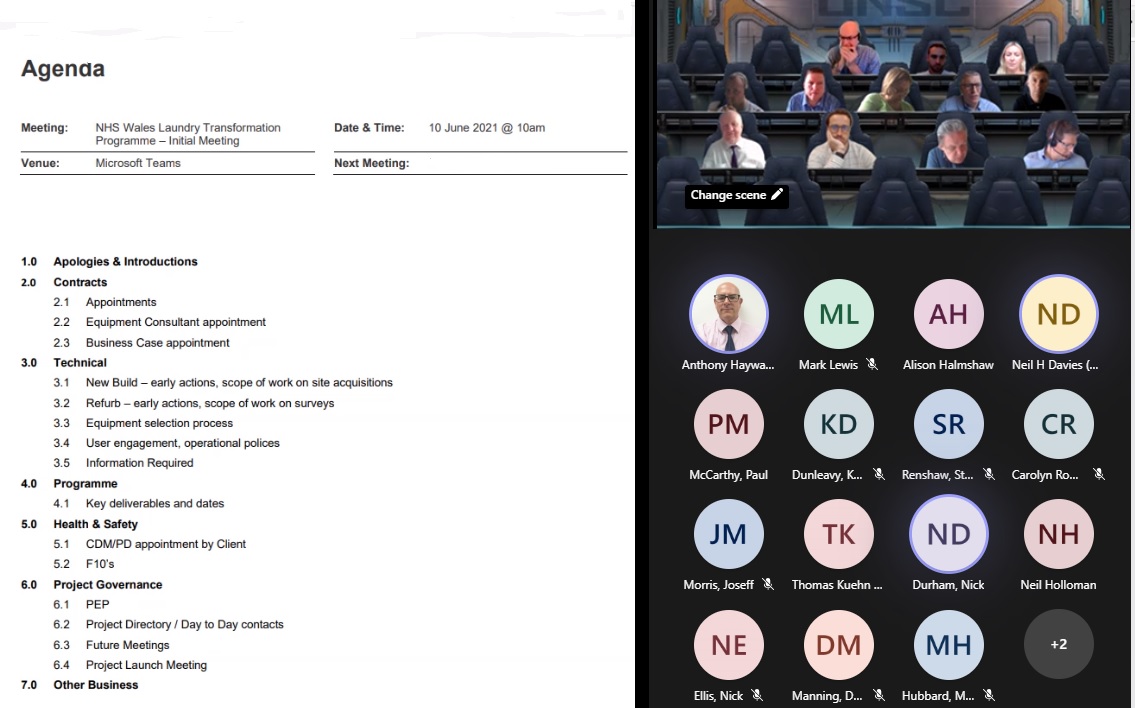 Great to have the #AllWalesLaundry Initial meeting with the Project Teams this morning! It was great to meet you all and start this exciting journey for NHS Wales.  <a href="/NWSSP/">NHS Wales Shared Services Partnership 🏳️‍🌈</a> <a href="/GleedsGlobal/">Gleeds</a> <a href="/Tilbury_douglas/">Tilbury Douglas</a> SHP UK and LTC