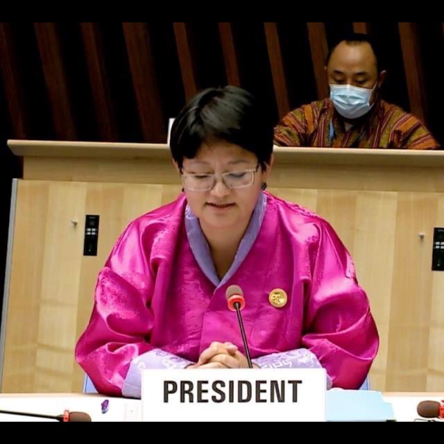 An extreme honor and a once in a life time opportunity to be a part of Her Excellency the President’s delegation.  

A moment to be cherished and remembered for life. 

#WHA74 #myfirstofficialTweet #HealthForAll