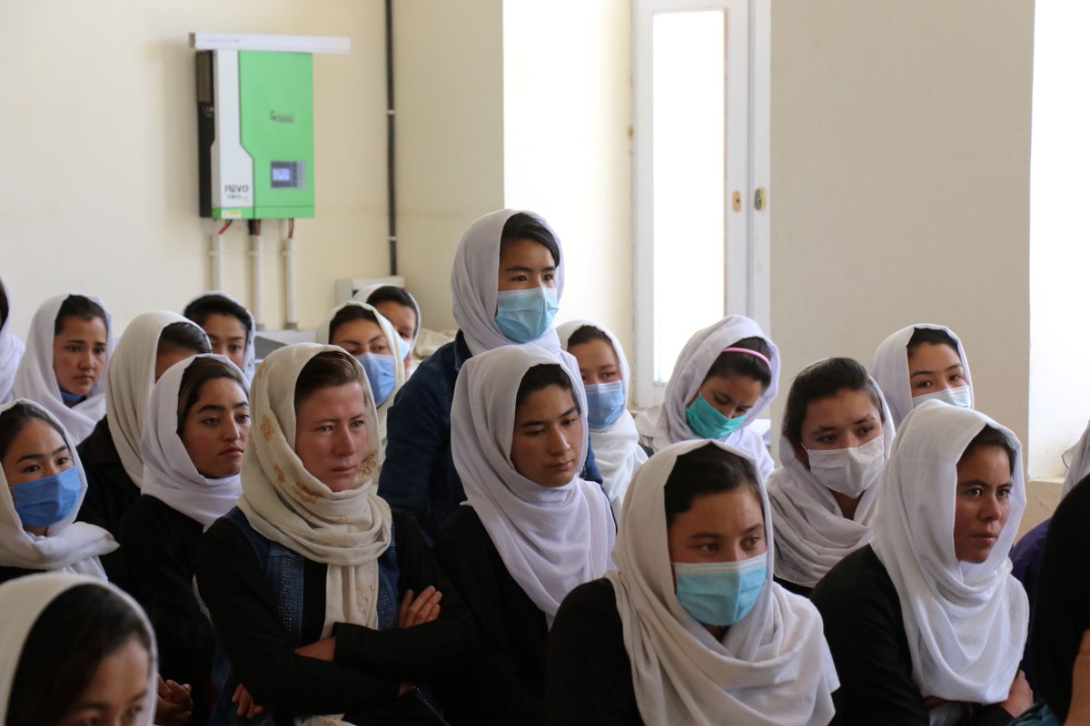 NMA2021's tweet photo. The Mobile Museum educational program implemented in Karte- Solh girls high school. https://t.co/VFJQ6EBCjg