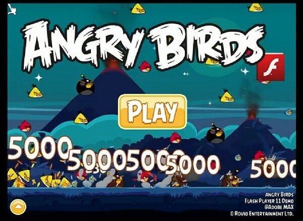 ABModdingHub's tweet photo. (Lost Game Report 2: Angry Birds Flash) This is a lost Angry Birds game that was once shown at Adobe Max 2011. Unfortunately, it was later replaced by AB Google+. Some assets of this game are found now. https://t.co/niqSt7d8Va