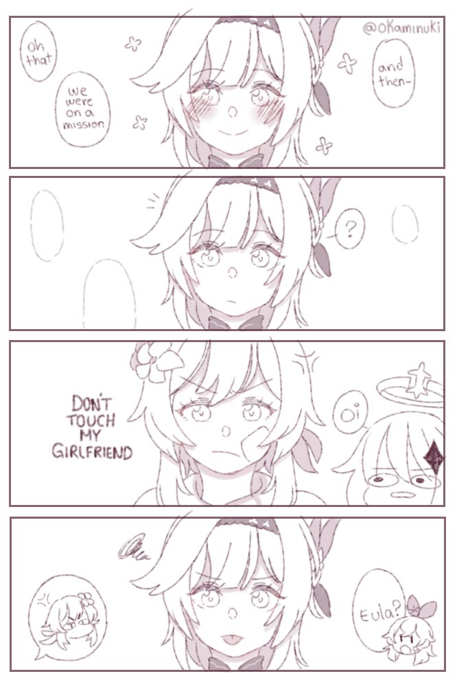 Too much tension between them 👀
#GenshinImpact #原神 #Lumiamber #Eula 