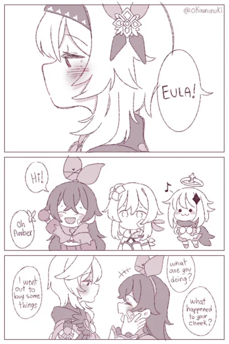 Too much tension between them 👀
#GenshinImpact #原神 #Lumiamber #Eula 