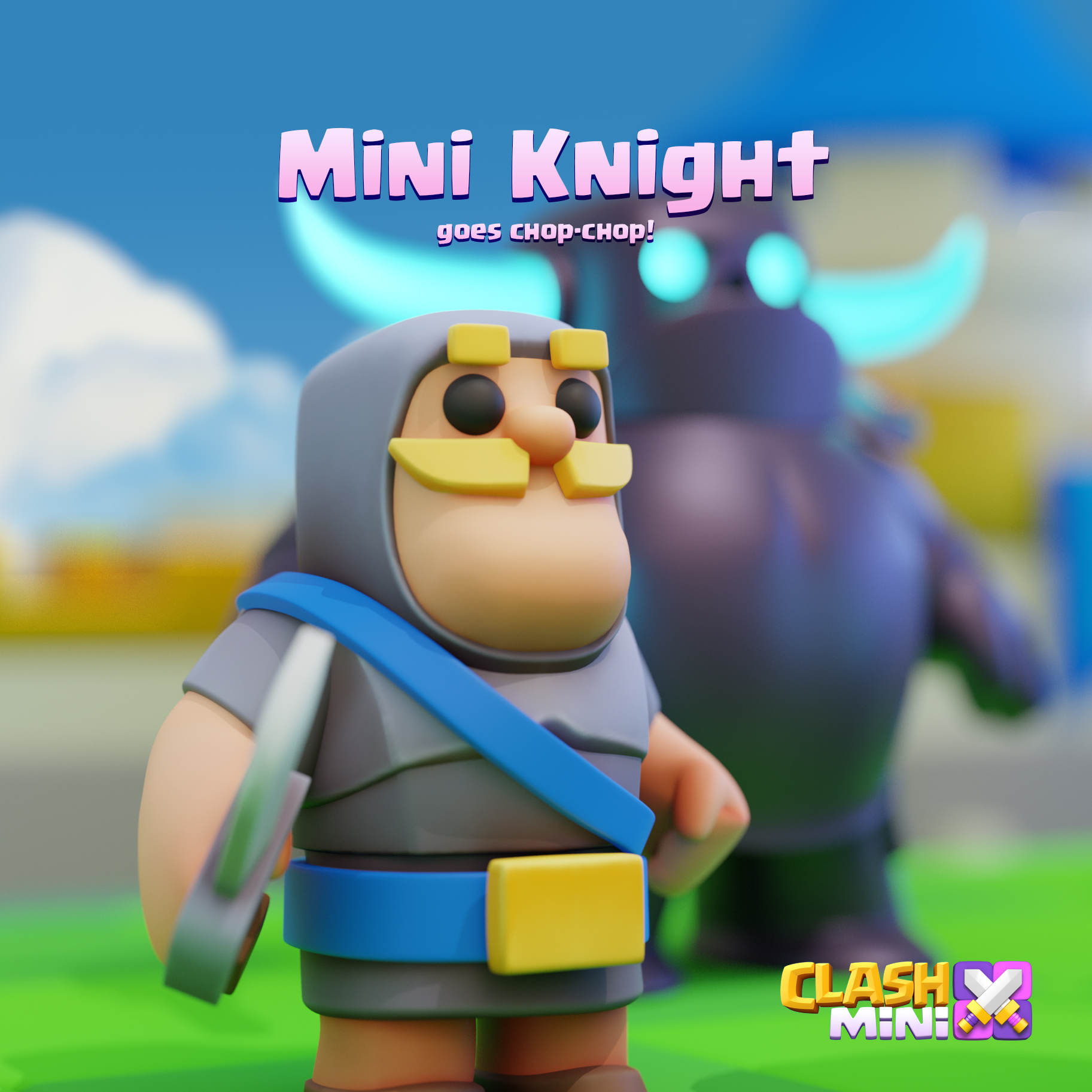 Clash Mini on Twitter "This is a Mini Knight getting ready to go chop