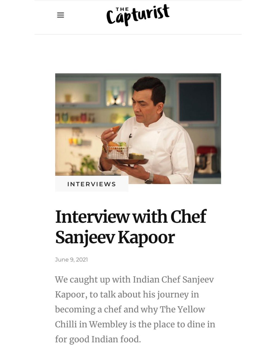 TheYellowChilli's tweet photo. Read now to know what Chef Sanjeev Kapoor has to say about The Yellow Chilli...

Visit :https://t.co/UkIUVvclKQ

#SKR #theyellowchilli #sanjeevkapoorrestaurants https://t.co/kcZJU0nePR