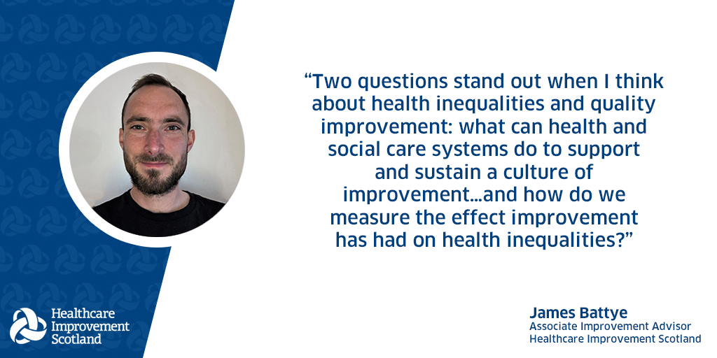 We have a legal duty to address inequalities in Scotland and evidence how we've met our duty in everything that we do. So how do we make sure equality underlies all our work? 

Associate Improvement Advisor James Battye give us his thoughts:

blog.healthcareimprovementscotland.org/2021/06/08/let…