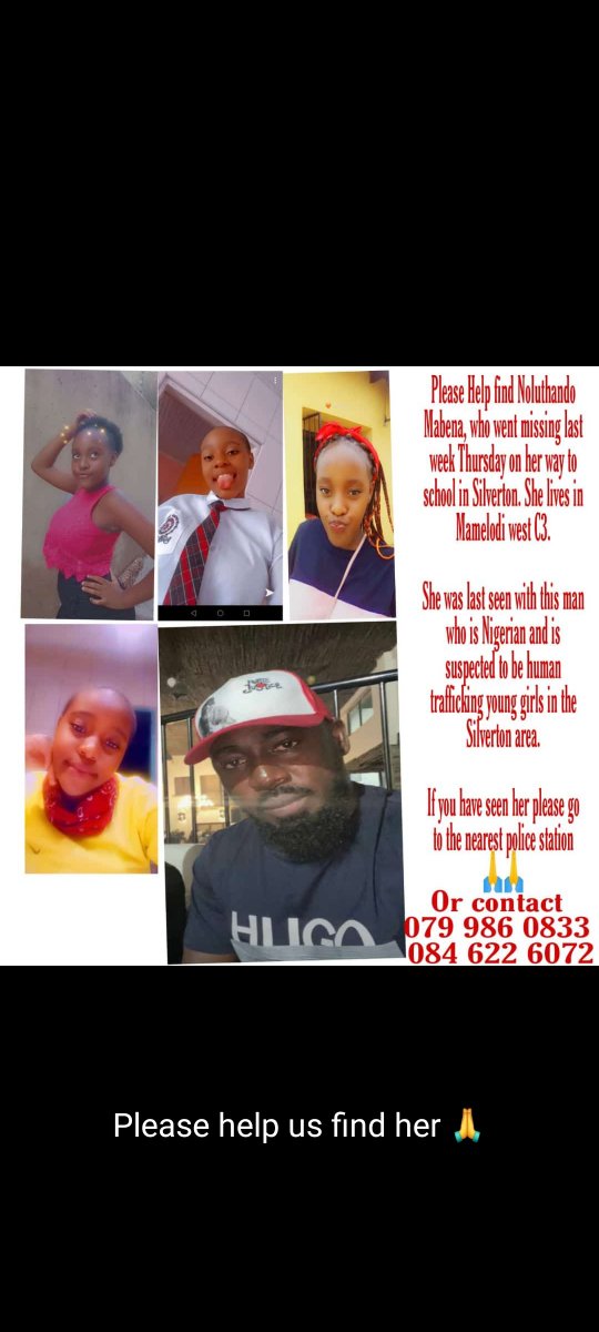 lilsm's tweet photo. Lindo is still not home. please Retweet until she is foind #FindLindokuhleMabena #HumanTraffickingisReal https://t.co/J95tF3cdJa