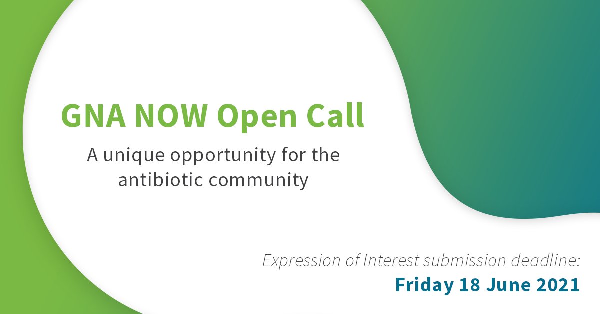 There is just 1 week left to submit an Expression of Interest for the GNA NOW Open Call. The deadline is 18 June. Apply now 👉bit.ly/3w1xim3  #publicprivatepartnership funded by @IMI_JU
#AMR #AMRresearch #antimicrobialresistance #antibacterials #GlobalHealth