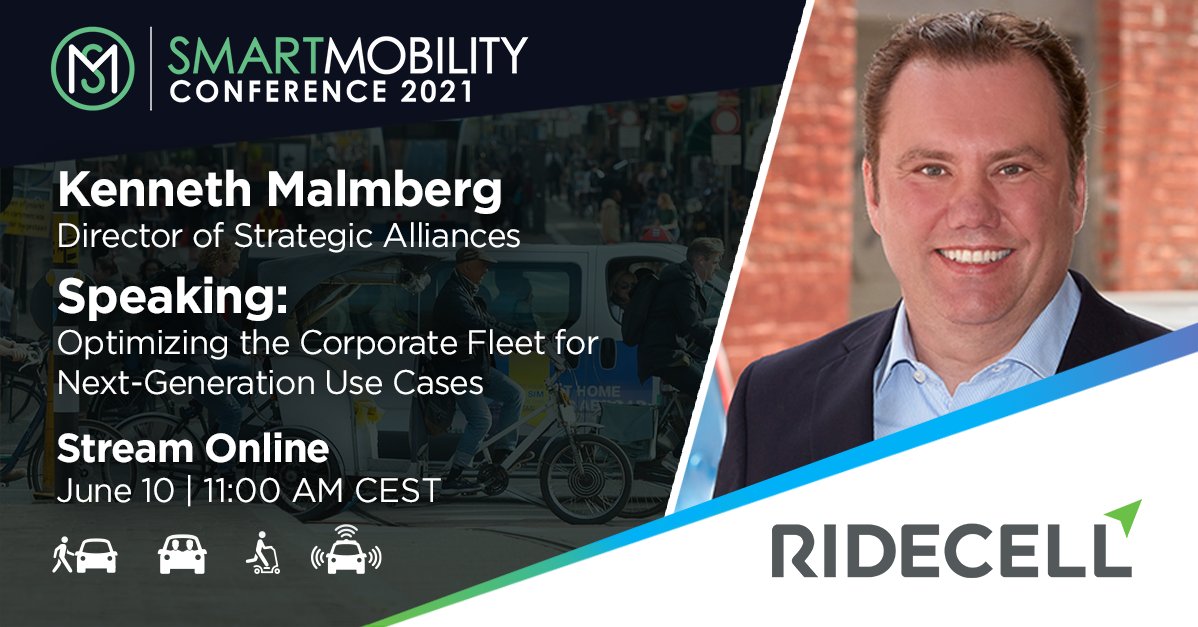 ridecell's tweet image. The #SmartMobilityConference kicks off today! Join us at Kenneth Malmberg&apos;s talk this morning on how to optimize #corporatefleets for next-generation use cases, and then drop by our virtual booth to discuss innovation and corporate #mobility afterwards. conference-fleeteurope.com/smart-mobility…