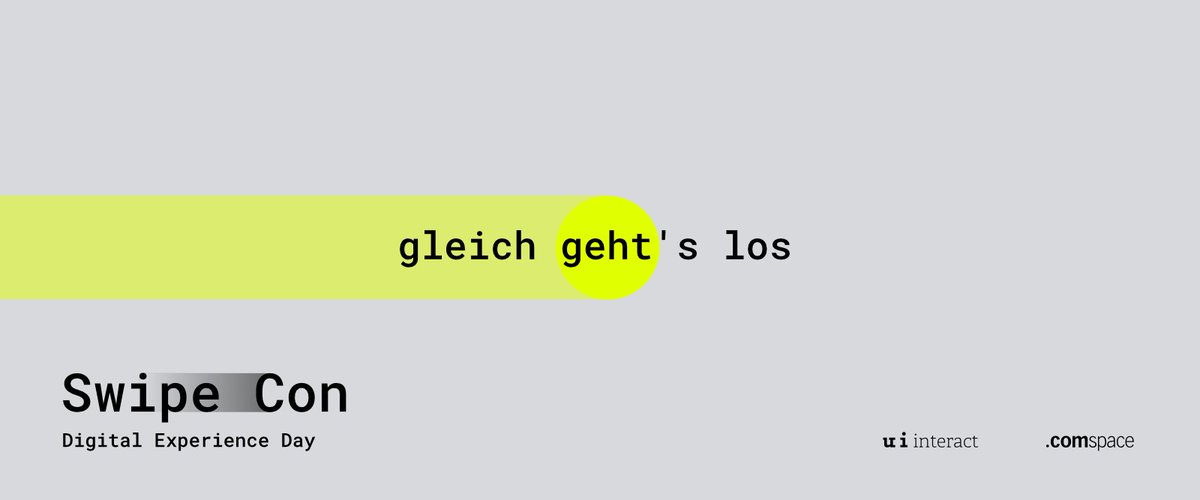 ui_interact's tweet image. Wir zählen schon den Countdown herunter: Gleich geht's los mit der Swipe Con 2021! Sie wollen dabei sein?
Dann jetzt noch schnell unter bit.ly/3gcSzCI anmelden!
#digitalevent #swipecon2021 #experience #innovation #service #digitalbusiness #userexperience