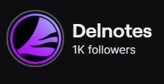 Delnotess's tweet photo. We did it!!! 1k on twitch.
Thank you to everyone who has supported me throughout this crazy journey and this is just the beginning
Shoutout to @GuardiaanAngel for being number 1k
#DelFam #smallstreamers https://t.co/zbmMMxT8gw