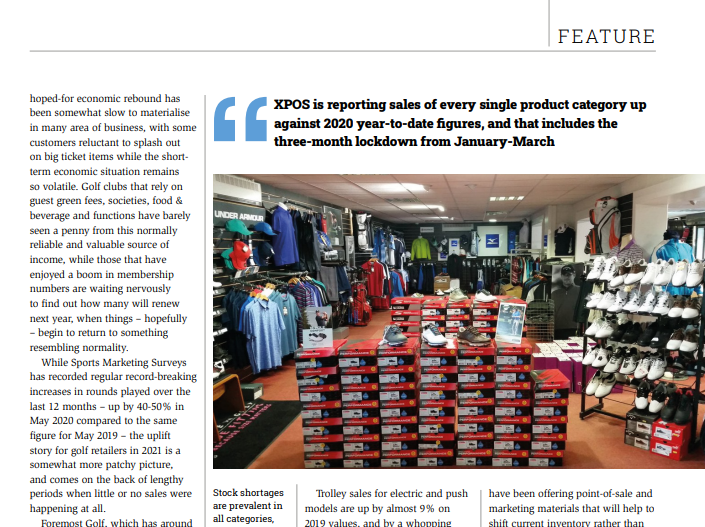 Great article from <a href="/ThePGA/">The PGA</a>'s trade editor Nick Bayly on potential of golf retail to bounce back even bigger AND BETTER than before the pandemic, with insights from yours truly and commentary from @Foremostgolf and retailers bit.ly/3iv7qLv #retail #thursdaymorning