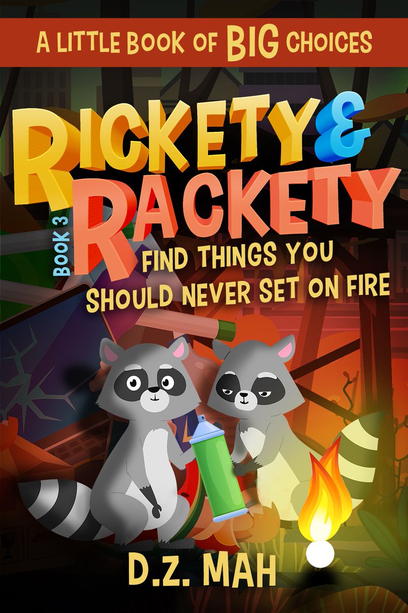 Our two #raccoon friends find a bunch of things you should never set on fire. Want to watch? Maybe someday they'll learn #firesafety, but not today. books2read.com/fireunsafety3