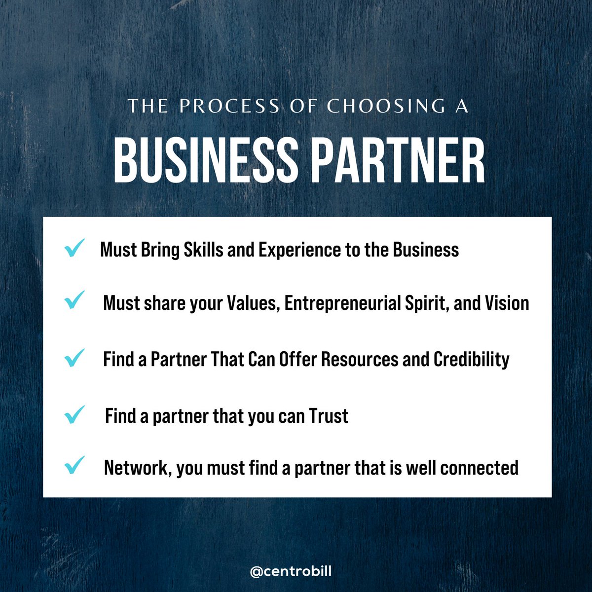 How do you choose the right business partner? Do you follow the steps below? #businesstips #business