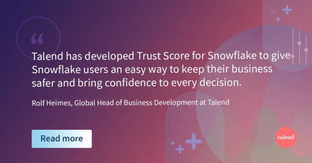 BISCHOFF7's tweet photo. #Data has become a black box that leaves us open to inefficiencies, missed opportunities, and even catastrophic failure. Read more from @rolfester, @Talend's Global Head of Biz Dev about Talend Trust Score for @SnowflakeDB. #TalendDataHealth #dataquality https://t.co/iigT5lN1JI https://t.co/dI6GBEeHqY