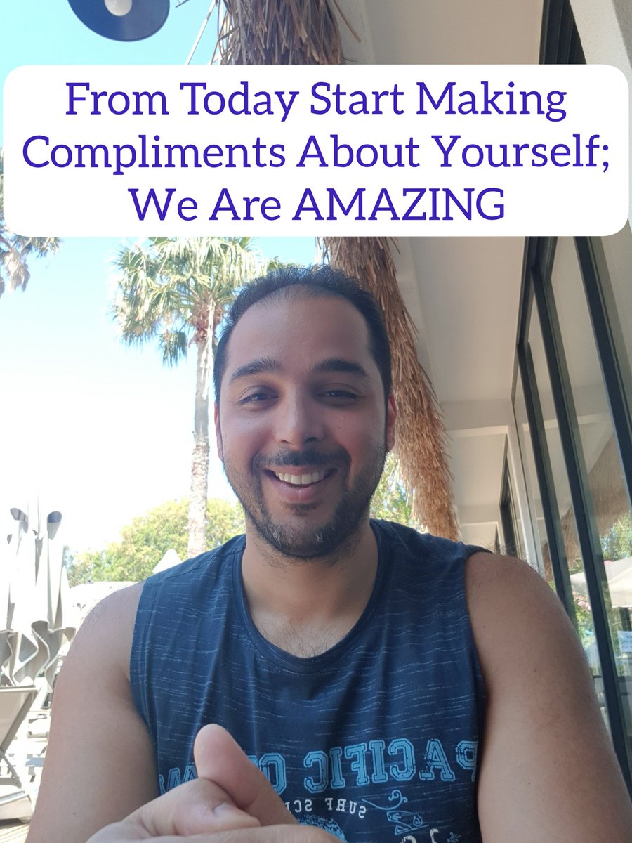 Let's Put this killing belief behind that others should make compliments about us; 
We should be first to admire ourself and when we do it we are greatly increasing our Self qualities and so when we feel this way, universe job will be to prove it;
instagram.com/tv/CP7oNHiAGXS…