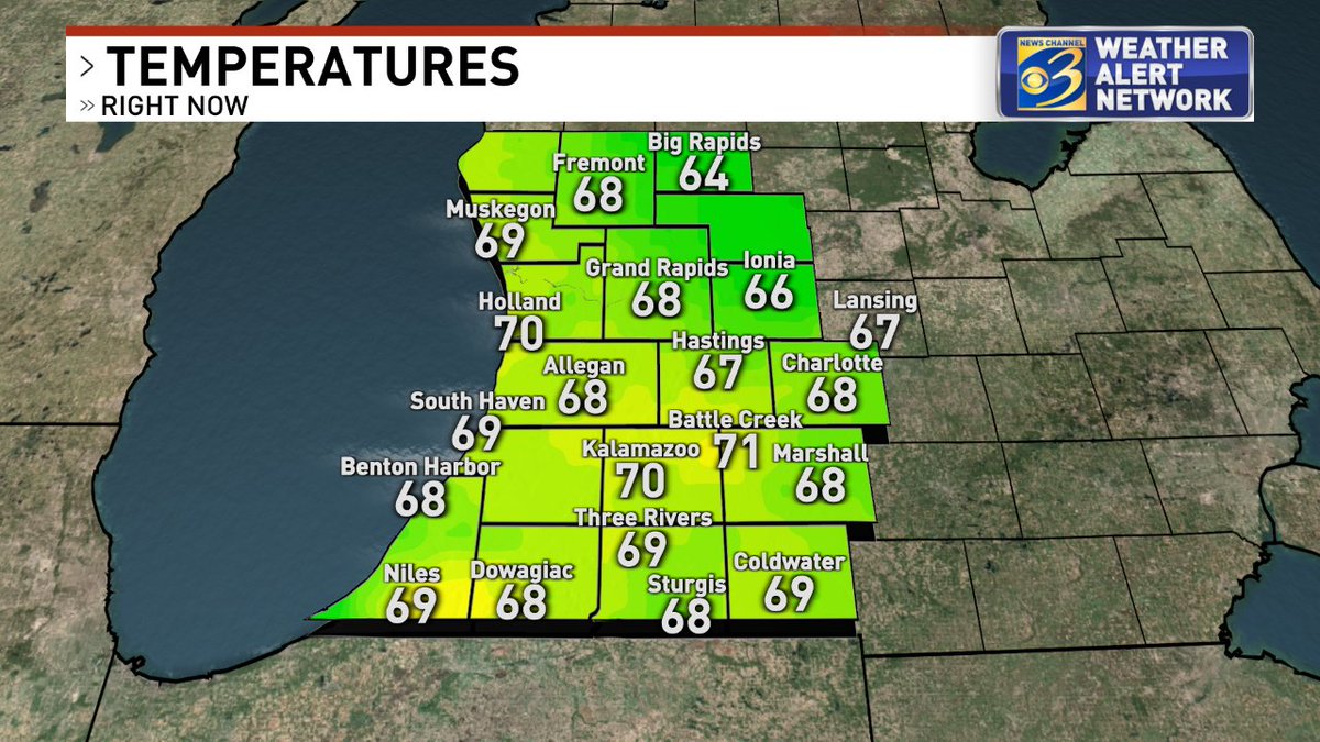 Jeff Porter on Twitter "Your WestMichigan temperatures wwmt )… "