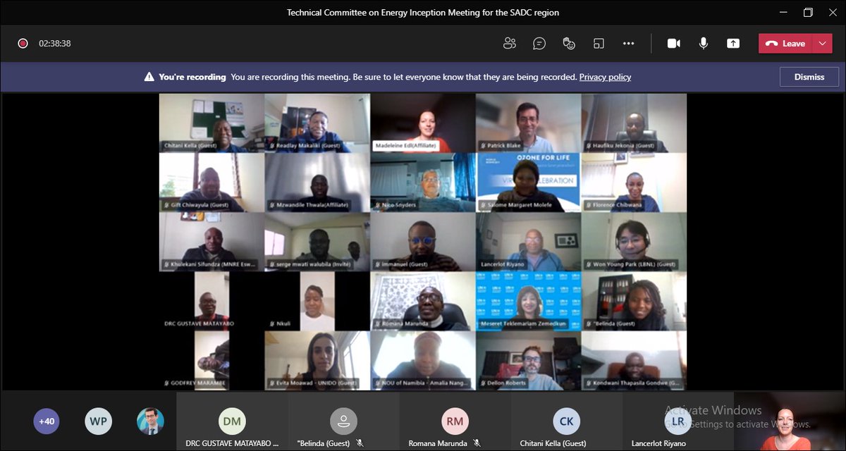 U4Efficiency's tweet image. Thank you to the participants in yesterday’s technical committee inception workshop which kicked off work in the Southern African Development Community on the harmonization of MEPS and labels for cooling products in Southern Africa.
@SACREEE_SADC