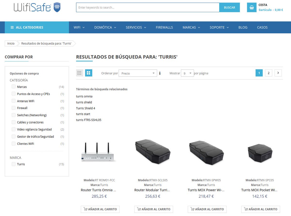 turris_cz's tweet photo. We are pleased to let you know that we have a new distributor in Spain!
Welcome aboard, @wifisafespain:
https://t.co/0LUbZkaFZJ
#WifiSafe #TurrisTech #TurrisOmnia https://t.co/Aq0XTKhbsu