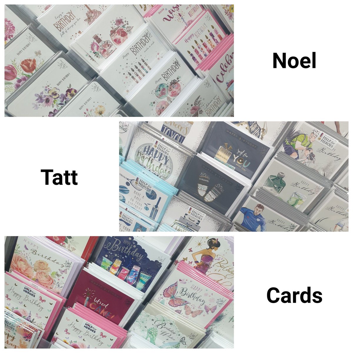 Noel Tatt Cards, available exclusively in Leek from Leek Post Office 🥰