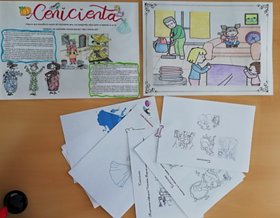 iesbergidum's tweet photo. LEER ES VIVIR 20/21: "Cuéntame un cuento"
Los alumnos de apoyo y sus profesoras han elaborado cuentos para el fomento de la lectura: "Cenicienta", "Spirit" y "Una Bonita Amistad", escrito entre todos con finales alterativos. PROYECTO BERGIDUM: https://t.co/AJwaBw5Vy8 #iesbf https://t.co/wvX7uceTA1