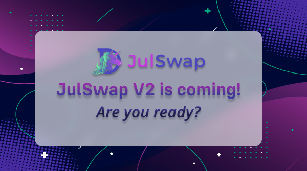 JulSwap's tweet photo. It's a New Day! It's a New World!

And there's a New JulSwap on the way! Checkout how V2 of JulSwap will reward LPs with concentrated liquidity.

Also, learn the special benefits for $JulD holders!

https://t.co/EZK4FKTL5K https://t.co/XGpMMOdAgo