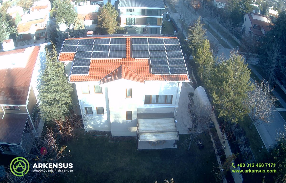 2020'de #Arkensus Enerji olarak Ankara Erdemkent'de 8,58 kWp'lik  #ÇatıGES santrali kurduk ve devreye aldık. Artık onlarda tüketmiyorlar, üretiyorlar. #gelecek #GES #gunesenerjisistemleri #güneşenerjisi #güneşpaneli #güneştenelektrik #solarenergy #solarenerji #yenilenebilirenerji