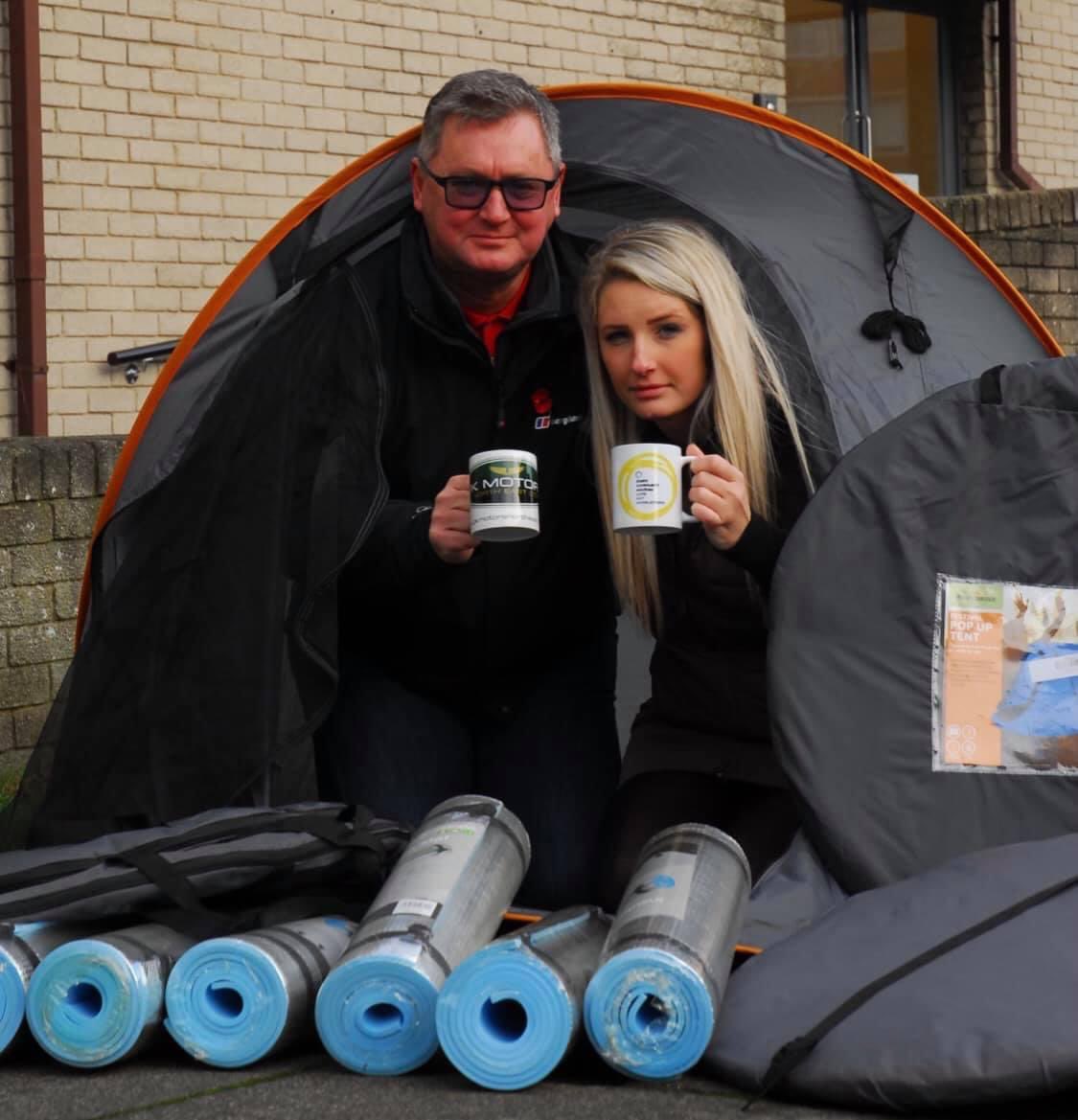 PkMotorsLtd's tweet photo. Can’t believe it’s been 2 years since we supplied shelter for the homeless struggling in our area. Such an important cause. #PkMotors #Helpingthehomeless https://t.co/ErD8RfILLS