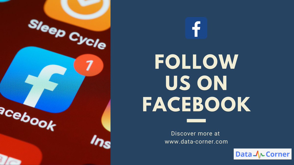 Follow our Facebook account by clicking the link below for more exciting updates from Data Corner! 👇 
facebook.com/Data-Corner-10… 

#Facebook #DataScience #dataanalytics #bigdata #businesstips #businessintelligence #machinelearning #Data #BusinessTransformation #update #like