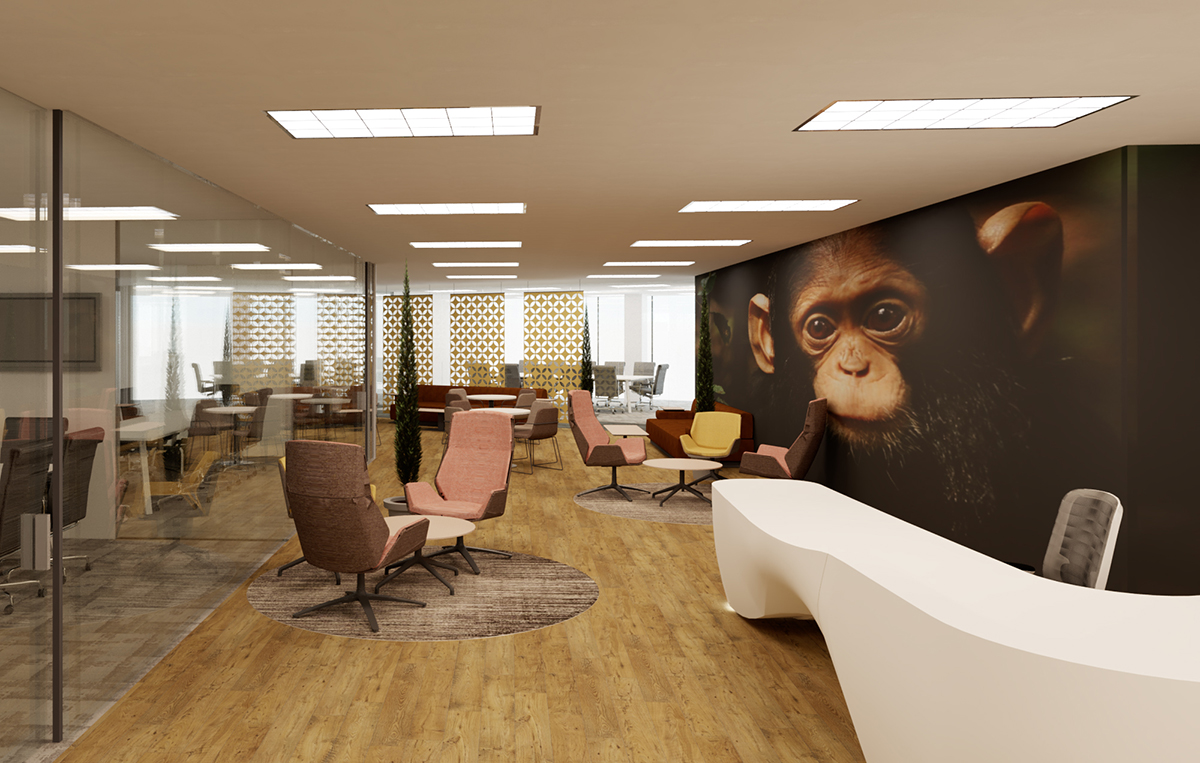 Render to reality! Our reception design for Fox Media designed by our in-house interior design team. 3D realistic renders help visualise and explore your space before ordering.

See the Fox case study: flexiform.co.uk/case-studies/c…
