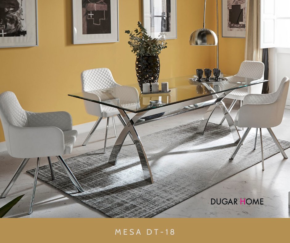 Mesa DT-18.
Estiliza tu comedor con elegancia.
#NewCollection #DugarHome #Decoración #Interiorismo #LDCamasdeDiseño #MuebleModerno #Interiorstyling #decoracion #diseño #diseñodeinteriores #deco #decoration #interiordesign #hogar #furniture #homedecor #design #muebles #interiores