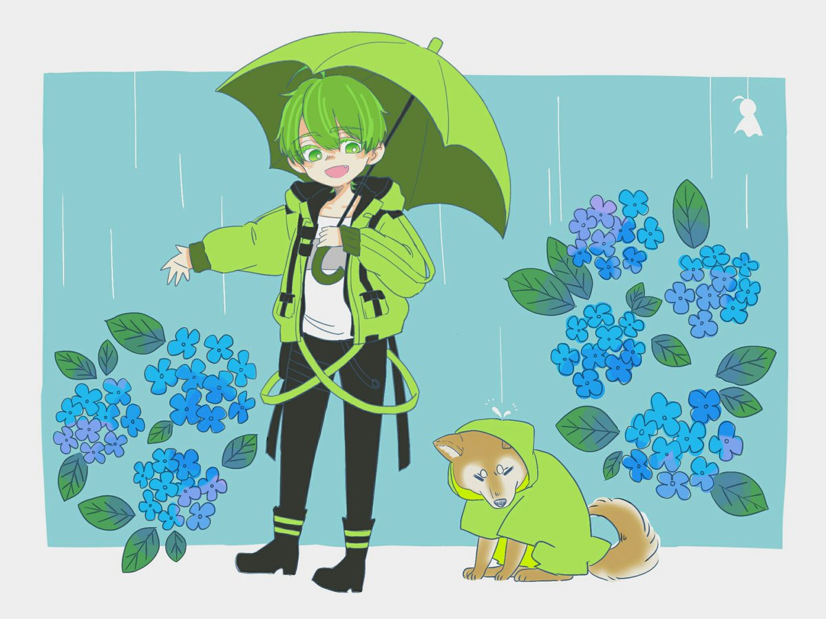 だき 梅雨といえば ってことで紫陽花です 雨の中散歩してるワンちゃんを尊敬の気持ちでガン見してました Matsuの課題提出箱