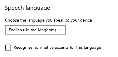 NeilMilliken's tweet image. I was going through my windows settings and noticed this little gem in the #SpeechRecognition settings. The ability to check a box that supports non-native speakers of the given language.  This is great  as a bit of cultural #Inclusion by design and also might be an #A11yWin too.