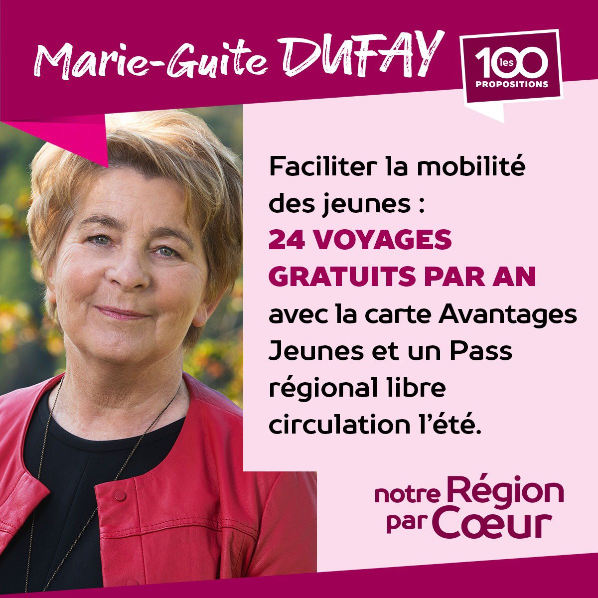 🚊 [Une région pour les jeunes] 🚊

👉 les 20 et 27 juin, n’oublie pas de venir voter