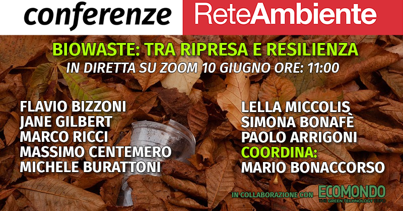 Alle  11 online la presentazione di "BIOWASTE: tra ripresa e resilienza", il libro di Massimo Centemero (direttore del <a href="/ConsorzioCIC/">Consorzio CIC</a>),  nell’ambito del ciclo di conferenze di Rete Ambiente, in collaborazione con EdoPRO e Green Week di 
<a href="/Ecomondo/">Ecomondo</a>
zoom.us/.../2816221150…