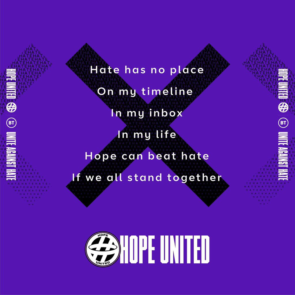 RT @JHenderson: It’s time to tackle hate. Share this if you’re with us. #HopeUnited https://t.co/rV6P4pagJl