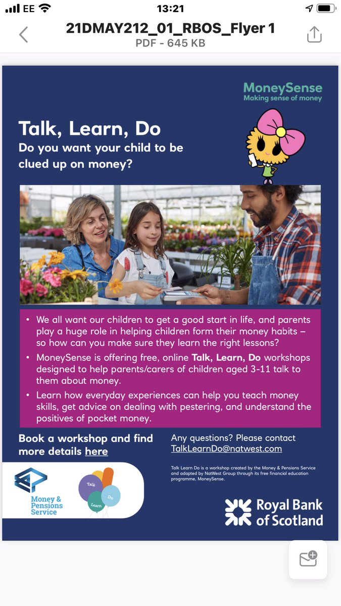 Dianecommunity's tweet photo. Want to help your children be money confident, but unsure where to start? Book a place on this free, online workshop for parents, from @NatWestMoneySense and the Money &amp; Pensions Service. July dates now available https://t.co/ooDepC7ypL
@SACEducation @DGCEducation https://t.co/tFEPE9xOJI