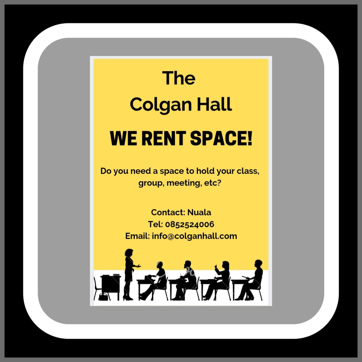 We have several spaces for hire, including our lovely outdoor courtyard. All young well, indoor events are set to be permitted again from July 5th! 🤞
Get in touch to find out more, or book a space for your class, meeting, event, etc!
#carndonagh
#Inishowen 
#Donegal