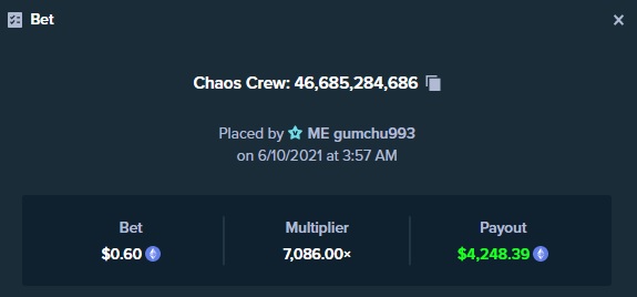 Not sure how I feel about this one...
Wished it happened on-stream but, we can revisit the replay next time I'm on.

$0.60 spin - 🥴
7086x - 😄‼️
🔥🔥🔥🔥🔥🔥🔥 #ChaosCrew <a href="/Stake/">Stake.com</a>