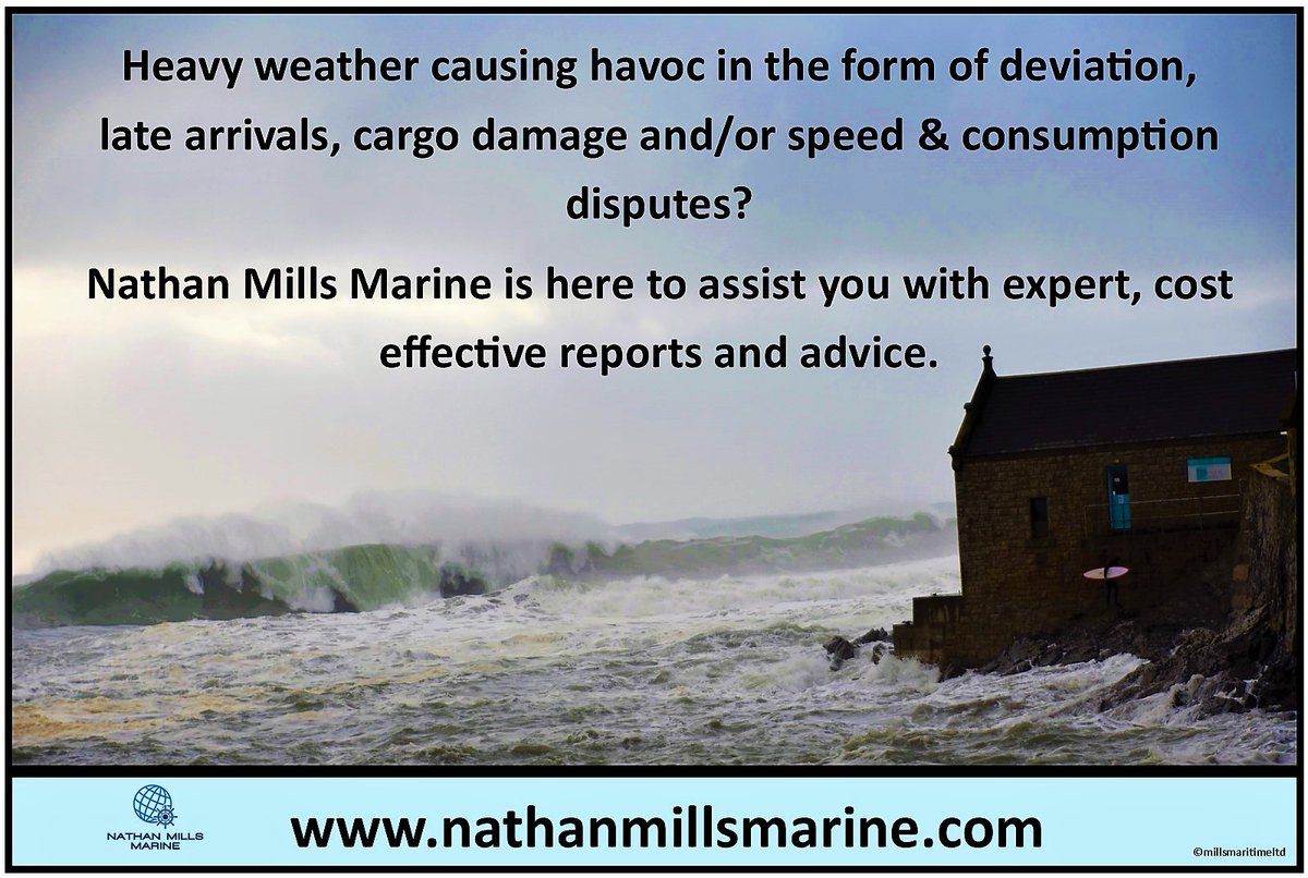 nmillsmarine's tweet photo. Need expert assistance in disputes caused by heavy weather? Nathan Mills Marine specialises in these cases, please do get in touch. nathan@nathanmillsmarine.com #maritimelaw #cargoinsurance #shipsandshipping #maritimeindustry #shippingindustry #expertwitness #disputes #shipping https://t.co/2BCB5YTiZZ