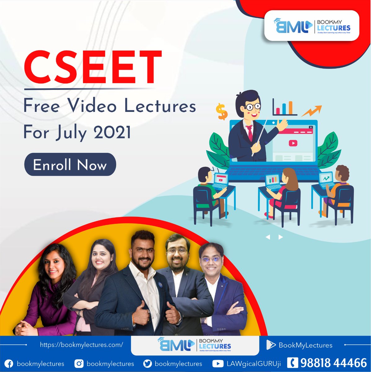 bookmylectures's tweet image. Enroll today for FREE CSEET Video Lectures - bookmylectures.com/cseet-video-le…

Subsribe Youtube Channel - youtube.com/user/tusharpah…

#CSEET #CSEETExam #CSEntranceExam #CSExecutive #CSFoundatio #EnrollNow #FreeLectures #BestFaculties #BestCSFaculties #BML #BookMyLectures #ThursdayMotivation