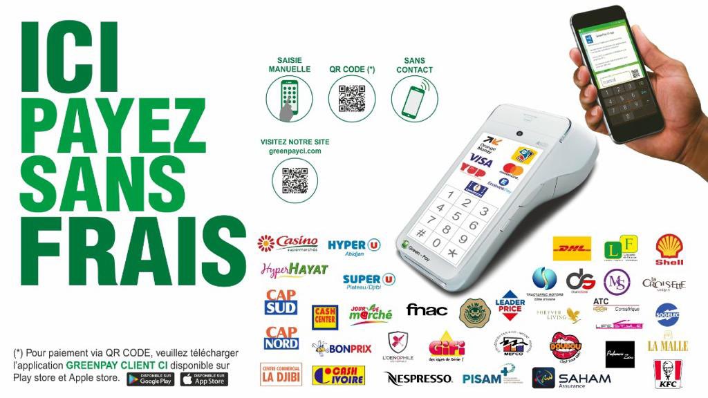 Vous pouvez dorénavant payer avec nos terminaux de paiement à partir de vos comptes Mobile Money SANS FRAIS. 

Tu vas au super marché? Ne te fatigue plus demande le terminal GREENPAY Et paie tranquillement 💪🏾 

Plus 150 commerçants déjà affiliés 💪🏾💪🏾💪🏾💪🏾

💪🏾💚✅