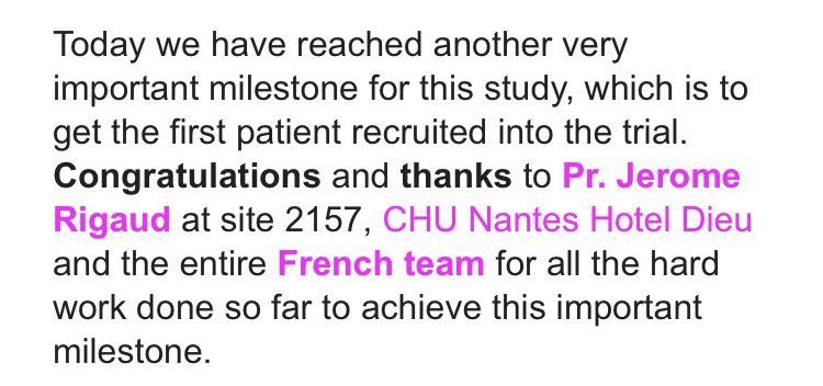 Very good news today!
The first patient to be included in the international multicentric PSMAddition study is a patient from our Urology department of Nantes University Hospital! <a href="/Uro_CHU_NANTES/">Urologie CHU NANTES</a> @Ismaelchelghaf <a href="/BranchereauJu/">Julien Branchereau,MD,PhD</a> <a href="/Karamgeorges1/">GK</a> <a href="/Sde_Vergie/">Stephane de Vergie</a>